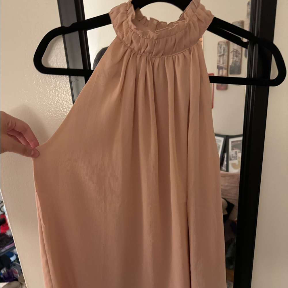 light pink halter top flowy top